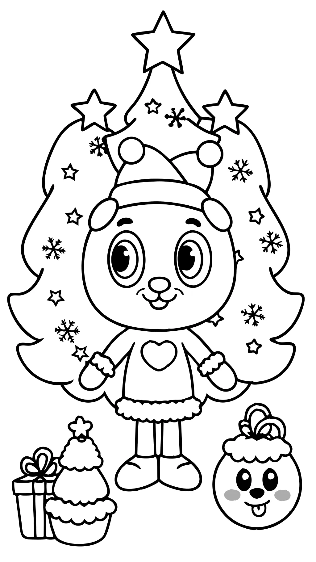 christmas bluey coloring pages